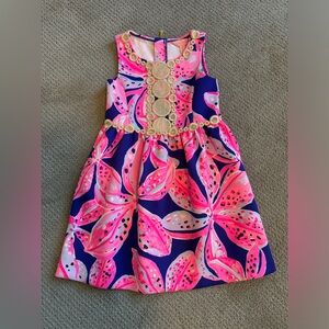 NWOT Lily Pulitzer girls dress size 6-7 Medium